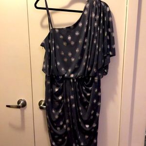 ADRIANNA PAPELL one shouldered asymmetric dress